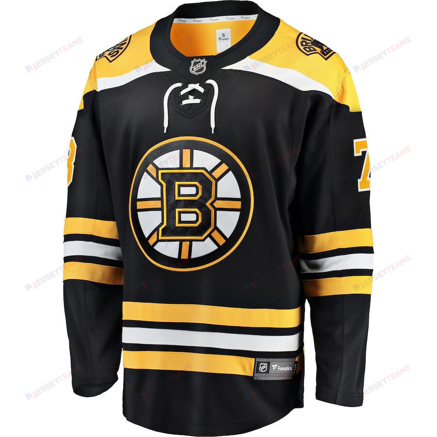 Charlie McAvoy 73 Boston Bruins Home Breakaway Jersey - Men, Black
