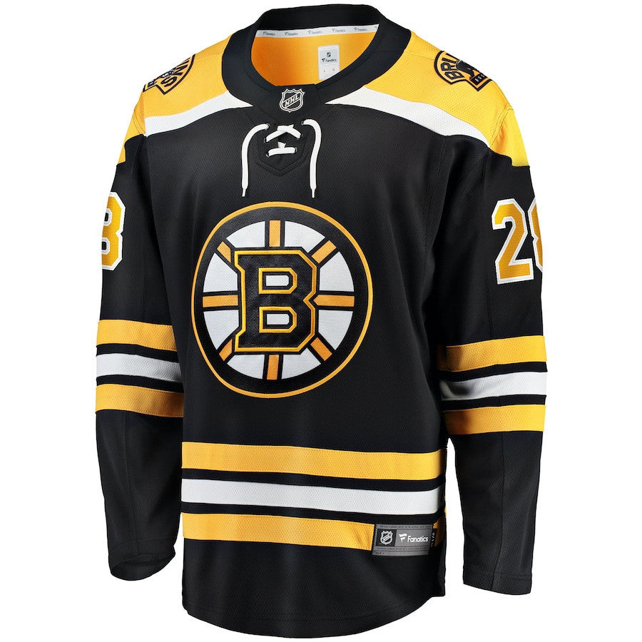 Derek Forbort 28 Boston Bruins Home Breakaway Jersey - Men, Black