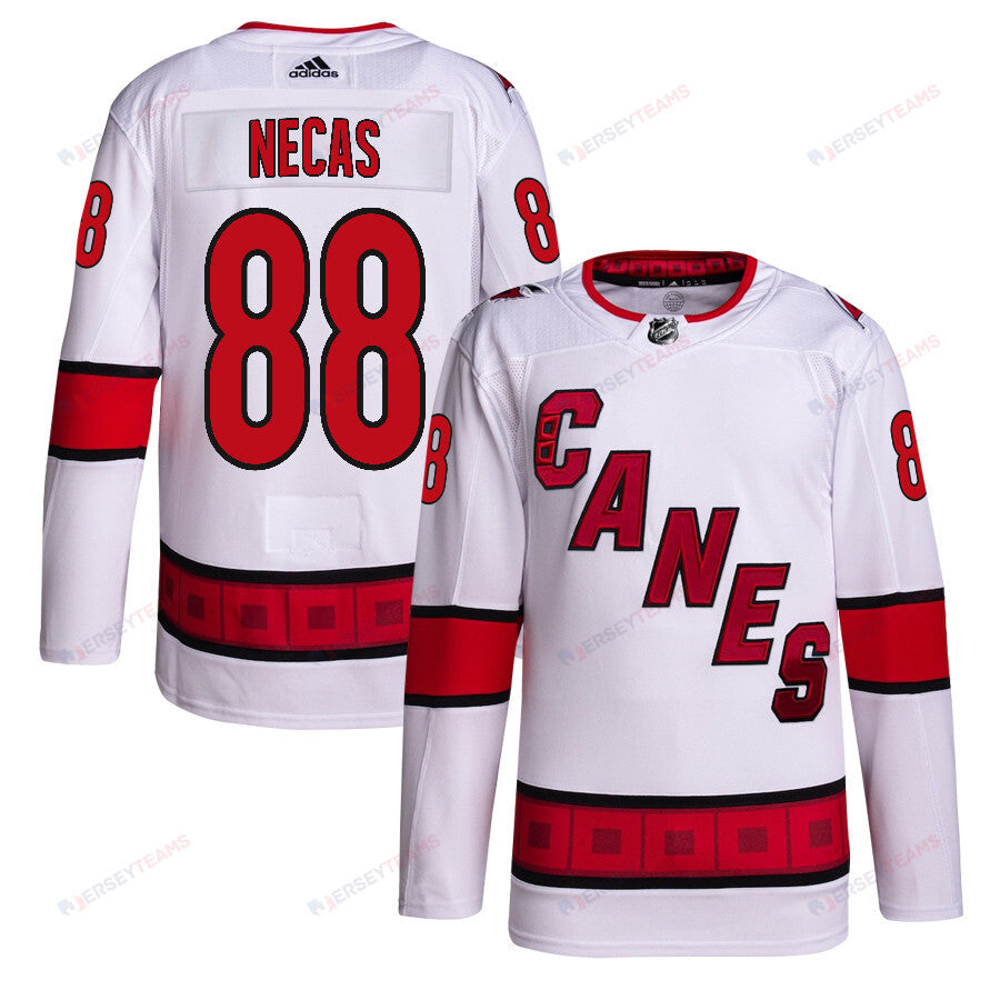 Martin Necas 88 Carolina Hurricanes Away Primegreen Jersey - Men, White