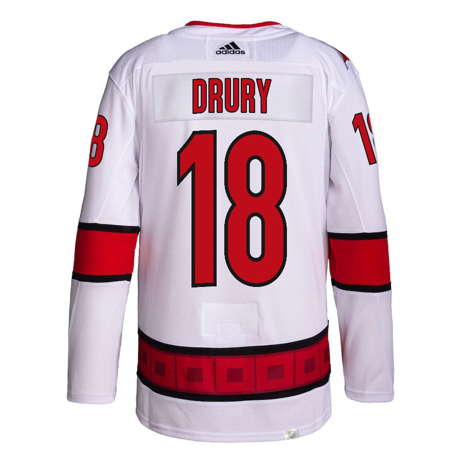 Jack Drury 18 Carolina Hurricanes Away Primegreen Jersey - Men, White