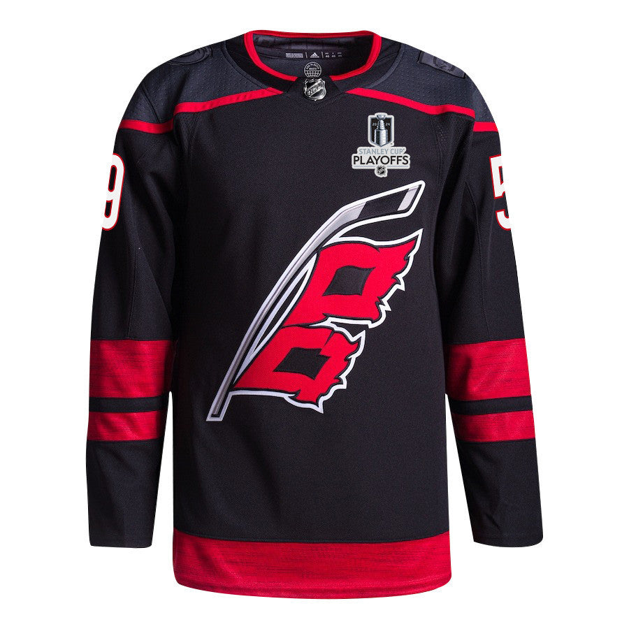 Jake Guentzel 59 Carolina Hurricanes 2024 NHL Playoffs Patch Home Jersey - Men, Black