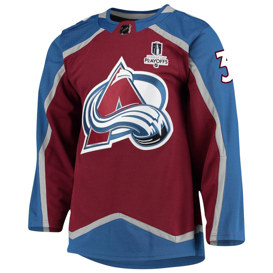 Jack Johnson 3 Colorado Avalanche 2024 NHL Playoffs Patch Home Jersey - Men