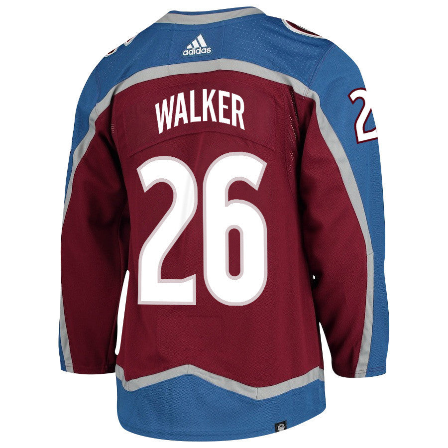 Sean Walker 26 Colorado Avalanche 2024 NHL Playoffs Patch Home Jersey - Men