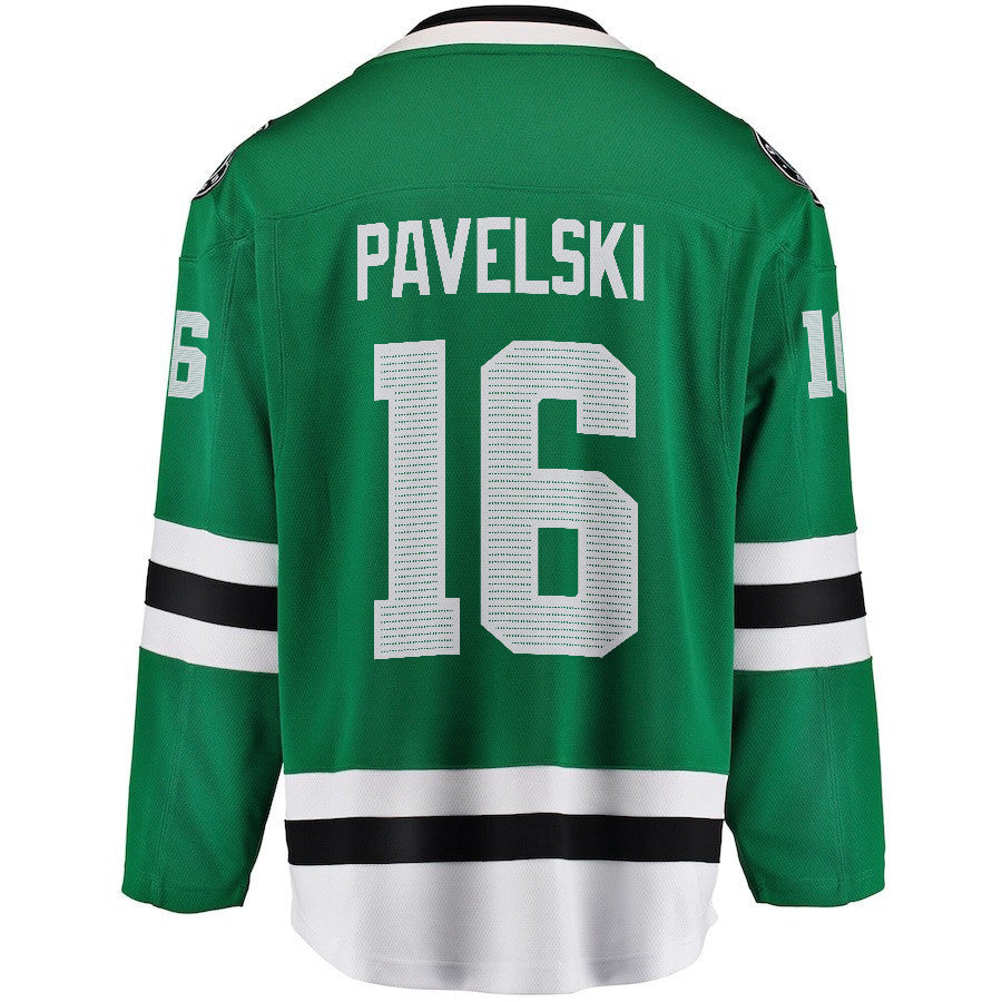 Joe Pavelski 16 Dallas Stars 2024 NHL Playoffs Patch Home Jersey - Men, Green