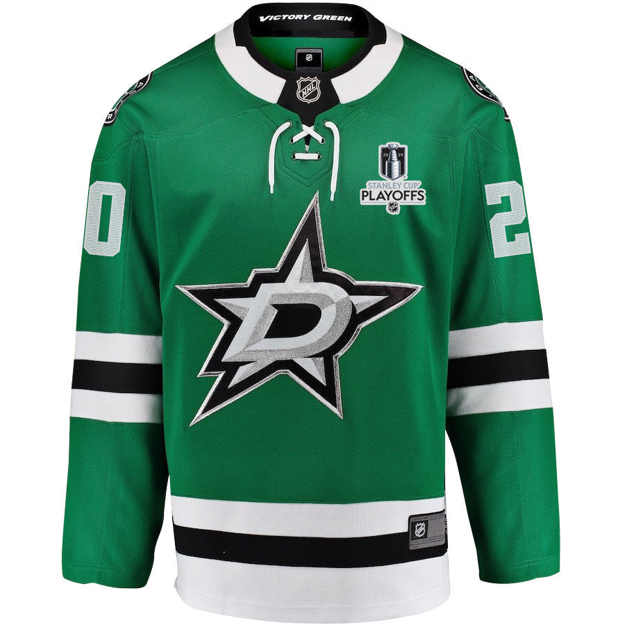 Ryan Suter 20 Dallas Stars 2024 NHL Playoffs Patch Home Jersey - Men, Green