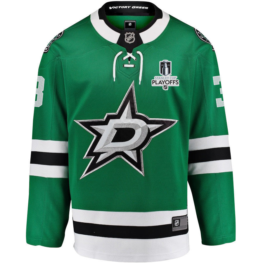 Chris Tanev 3 Dallas Stars 2024 NHL Playoffs Patch Home Jersey - Men, Green