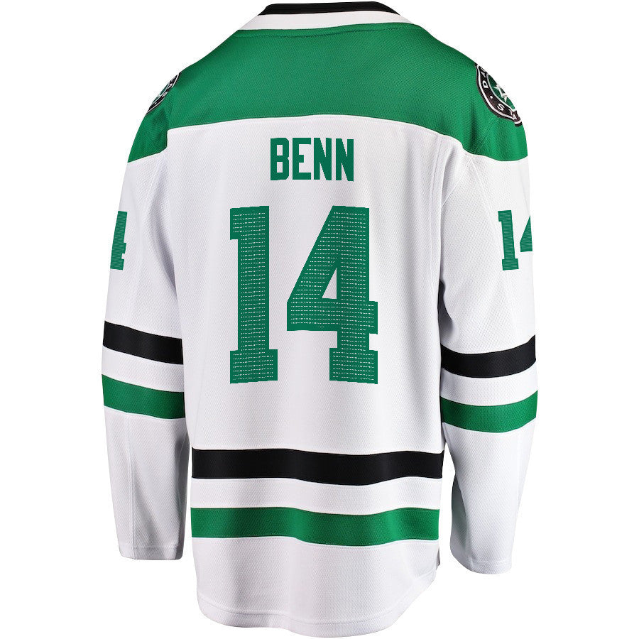 Jamie Benn 14 Dallas Stars 2024 NHL Playoffs Patch Away Breakaway Jersey - Men