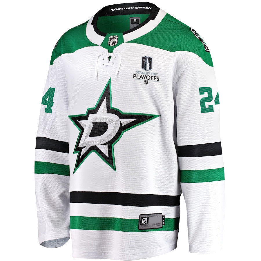Roope Hintz 24 Dallas Stars 2024 NHL Playoffs Patch Away Breakaway Jersey - Men