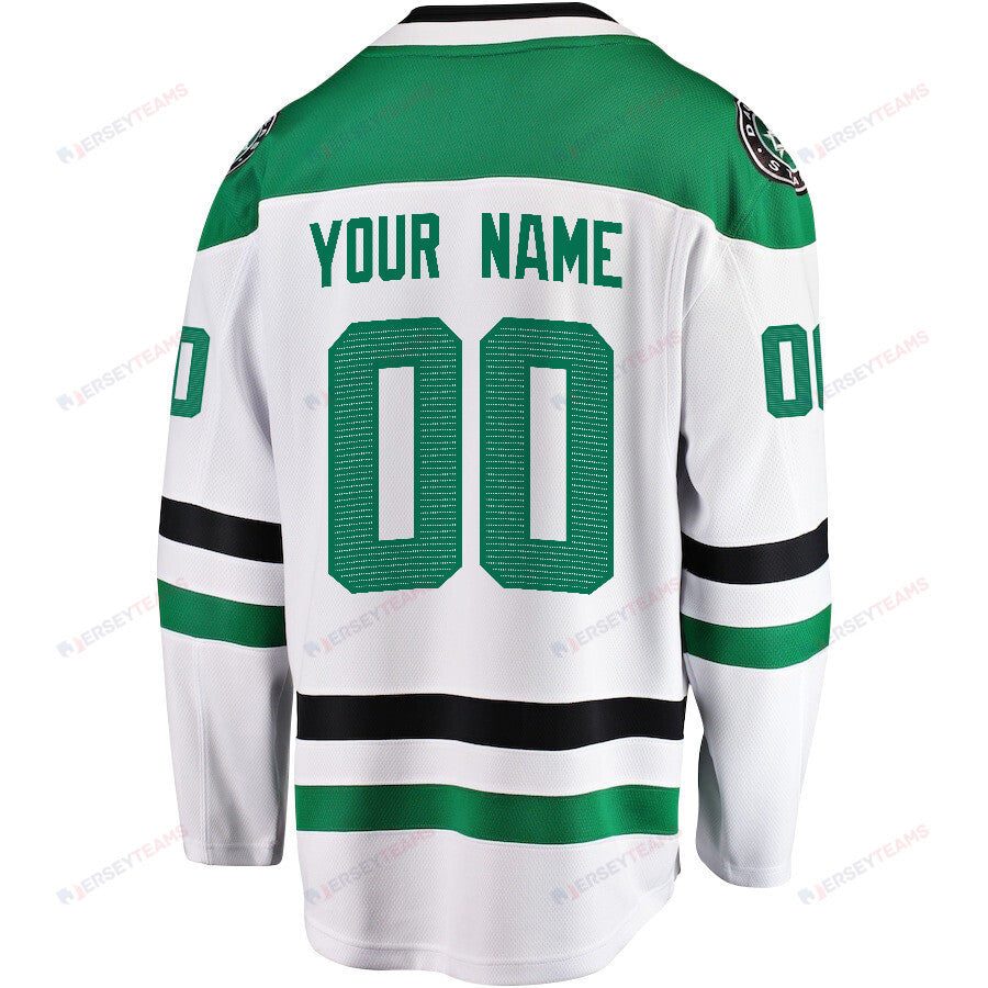 Dallas Stars 2024 NHL Playoffs Patch Away Breakaway Jersey Customized - Men