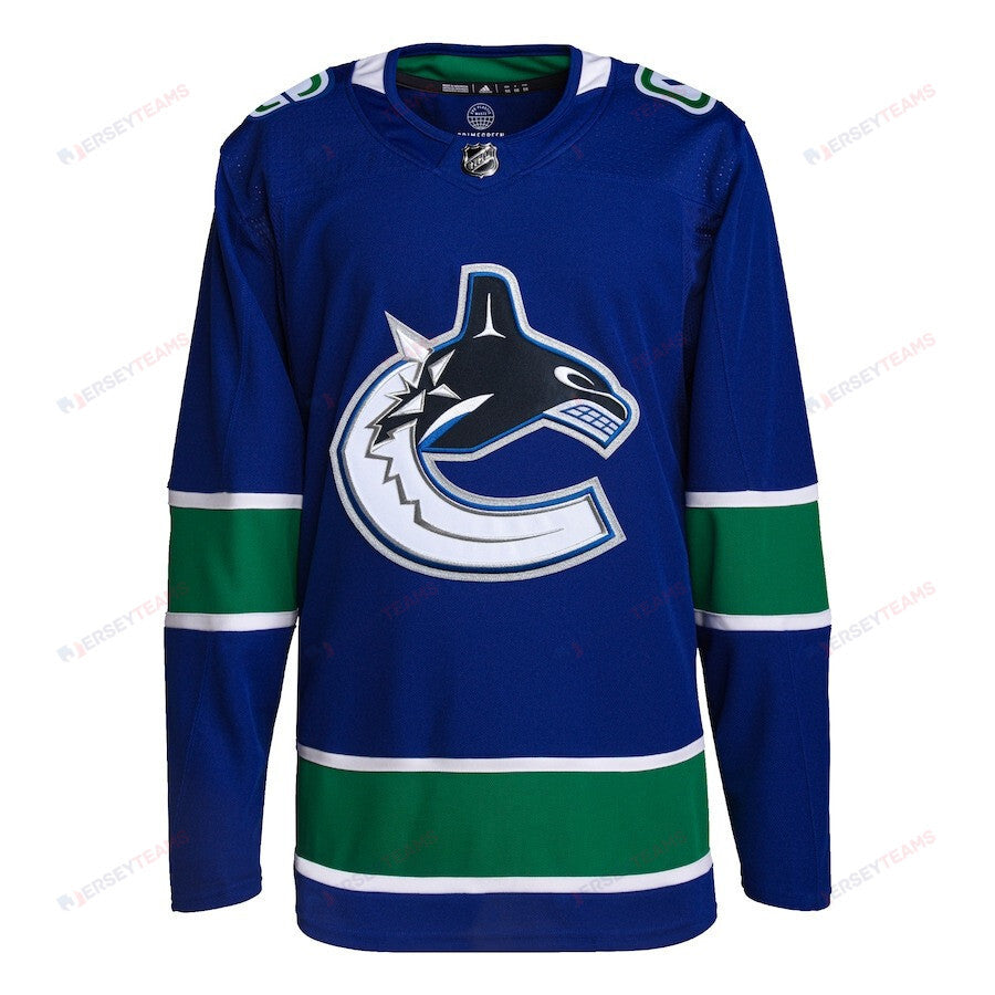 Vancouver Canucks 2024 NHL Playoffs Patch Home Jersey - Men, Blue