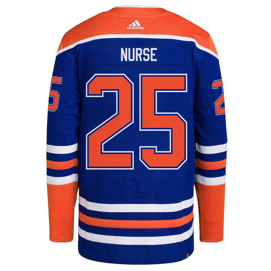 Darnell Nurse 25 Edmonton Oilers 2024 NHL Playoffs Patch Home Jersey - Men