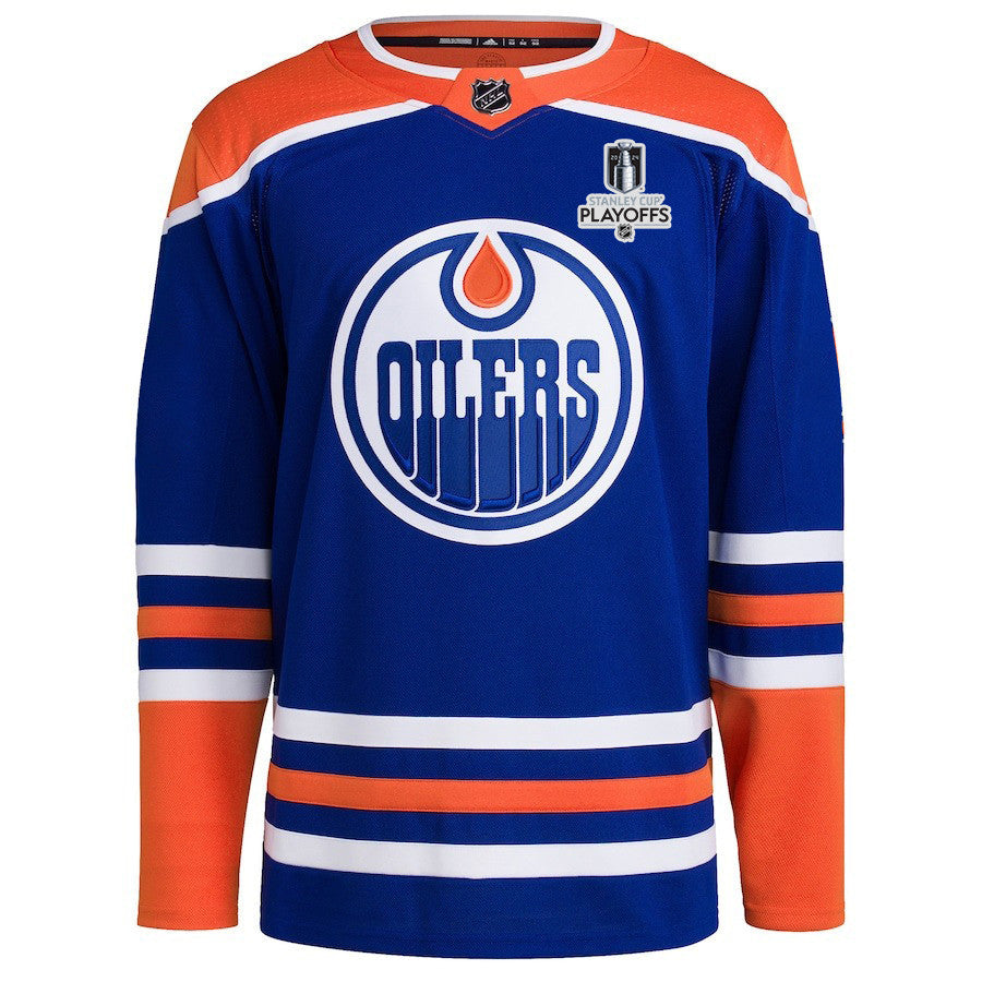Edmonton Oilers 2024 NHL Playoffs Patch Home Jersey - Men