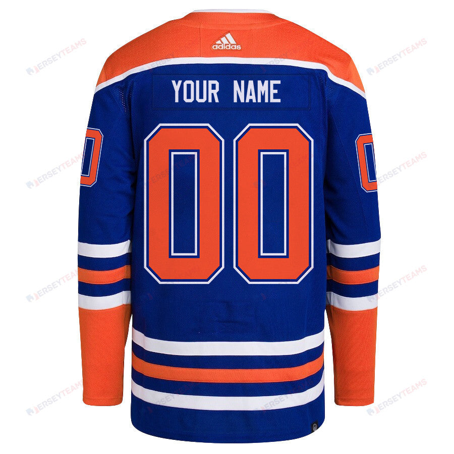 Edmonton Oilers 2024 NHL Playoffs Patch Home Jersey Customized - Men