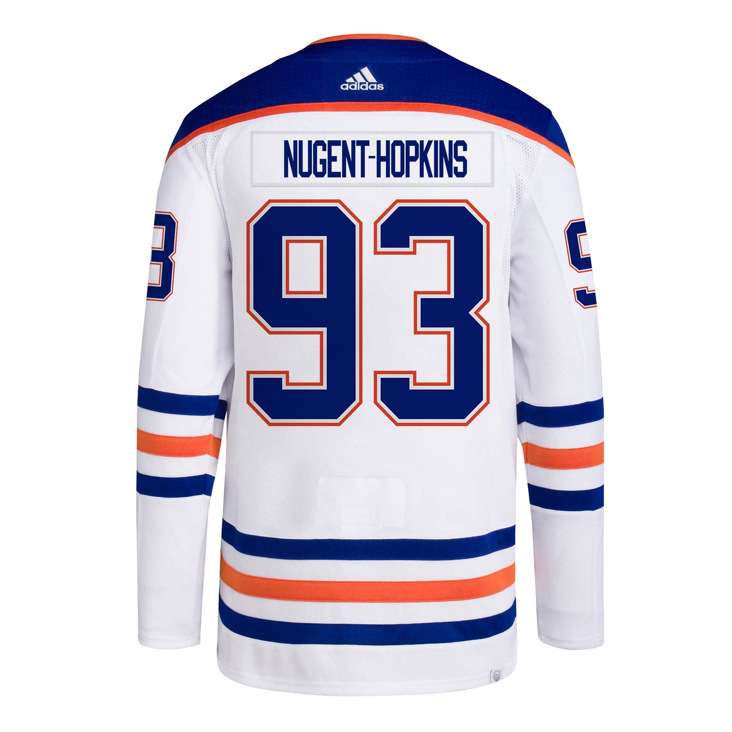 Ryan Nugent-Hopkins 93 Edmonton Oilers 2024 NHL Playoffs Patch Away Jersey - Men, White