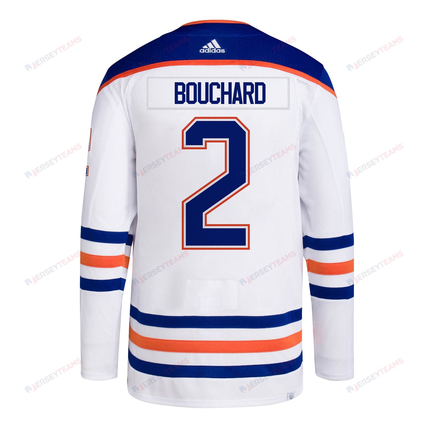 Evan Bouchard 2 Edmonton Oilers 2024 NHL Playoffs Patch Away Jersey - Men, White