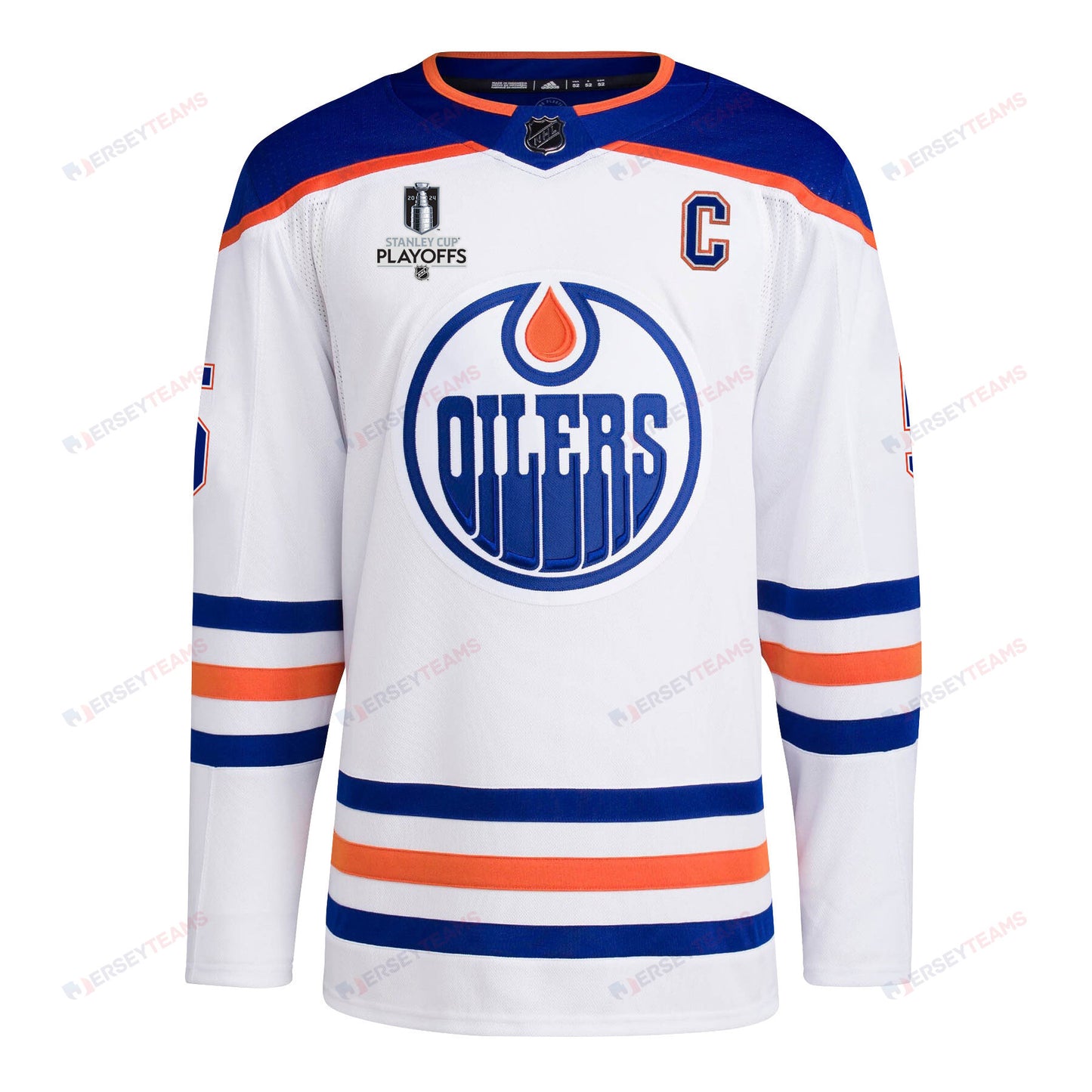 Cody Ceci 5 Edmonton Oilers 2024 NHL Playoffs Patch Away Jersey - Men, White
