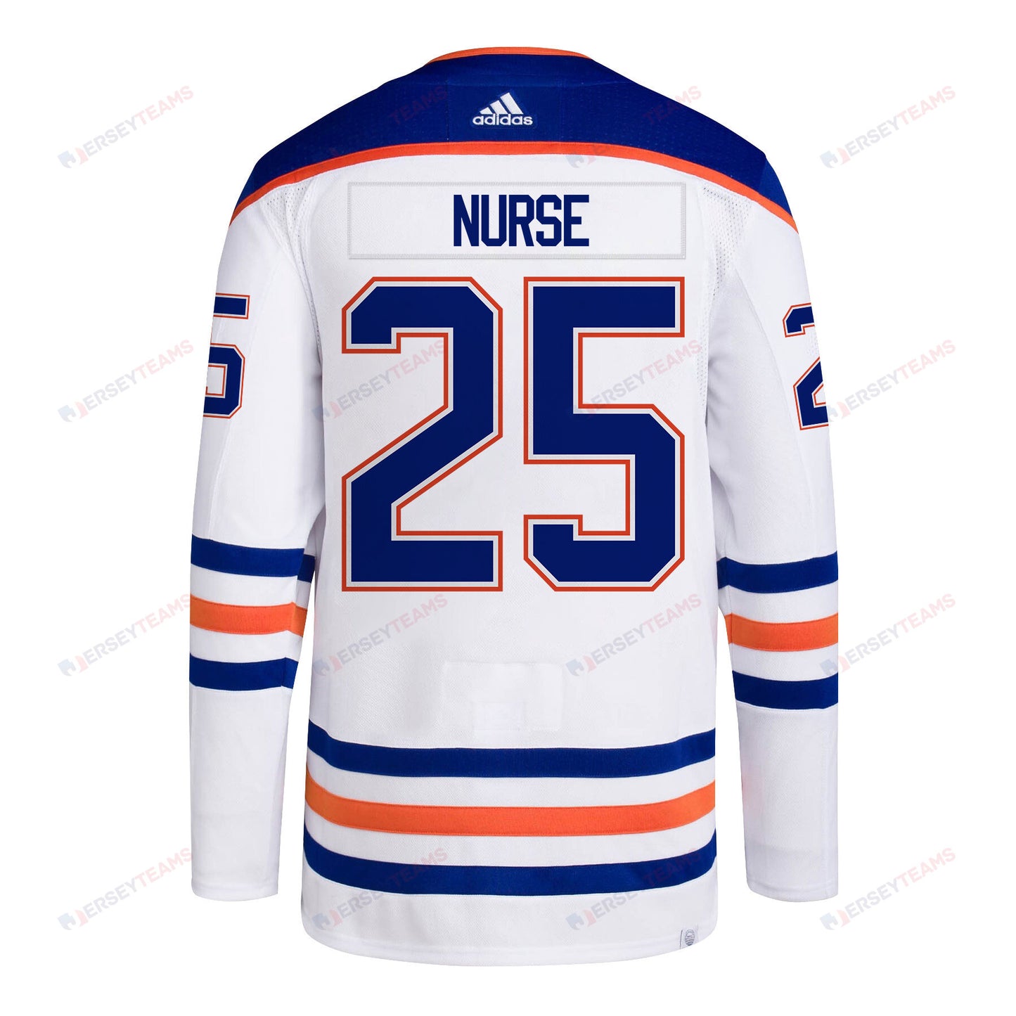 Darnell Nurse 25 Edmonton Oilers 2024 NHL Playoffs Patch Away Jersey - Men, White
