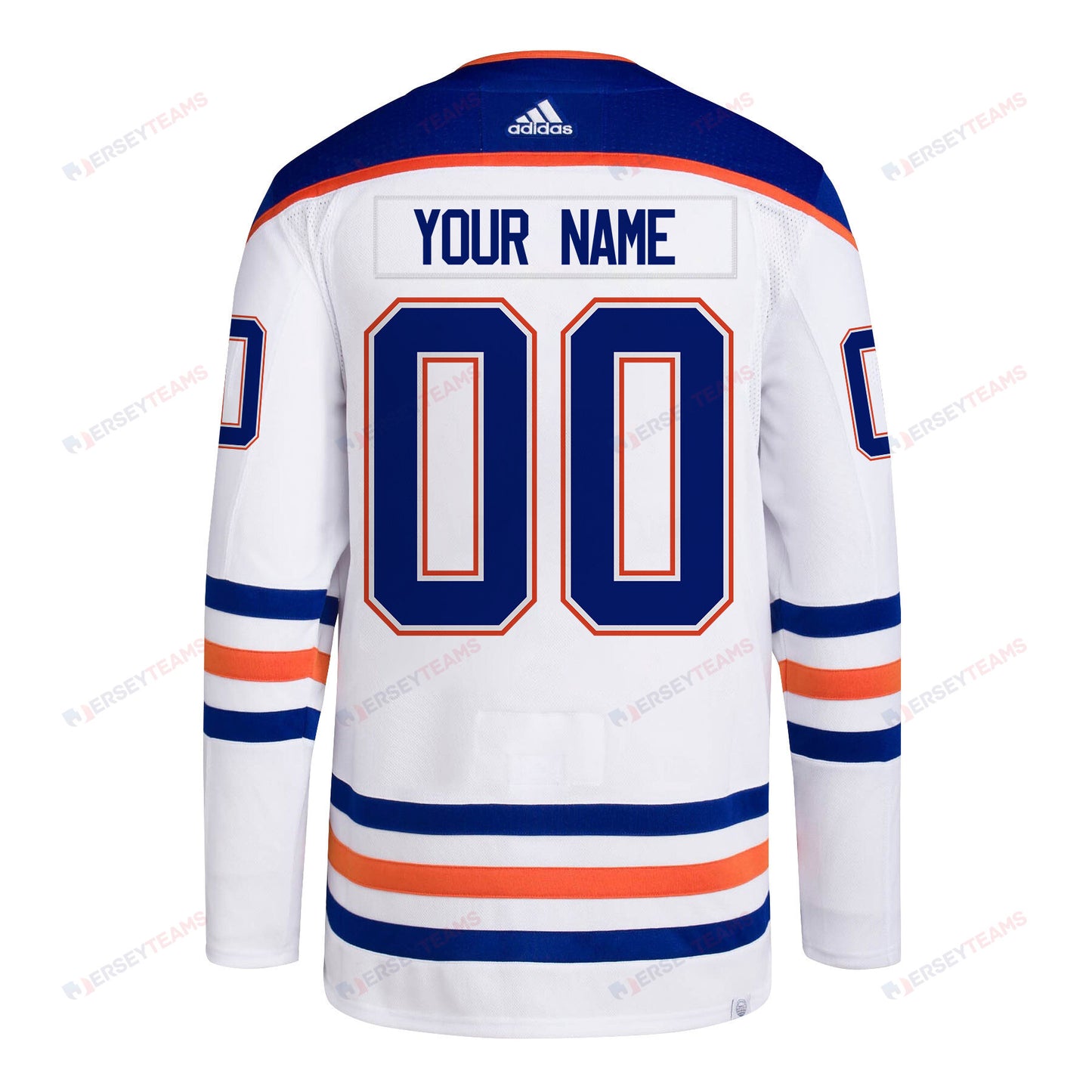 Edmonton Oilers 2024 NHL Playoffs Patch Away Jersey Customized - Men, White