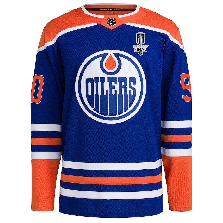 Corey Perry 90 Edmonton Oilers 2024 STANLEY CUP Final Home Primegreen Jersey - Men, Royal
