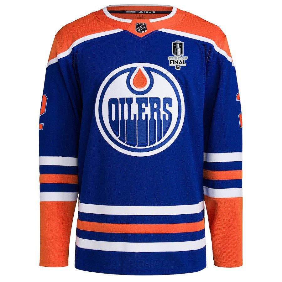 Evan Bouchard 2 Edmonton Oilers 2024 STANLEY CUP Final Home Primegreen Jersey - Men, Royal