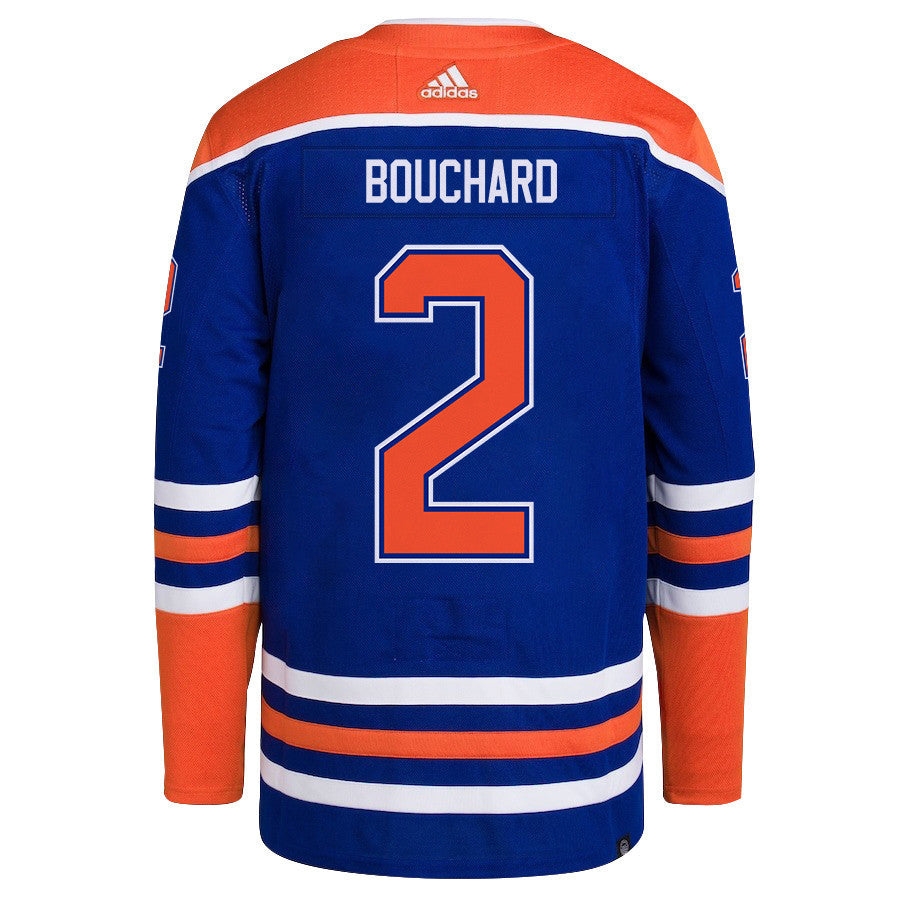 Evan Bouchard 2 Edmonton Oilers 2024 STANLEY CUP Final Home Primegreen Jersey - Men, Royal