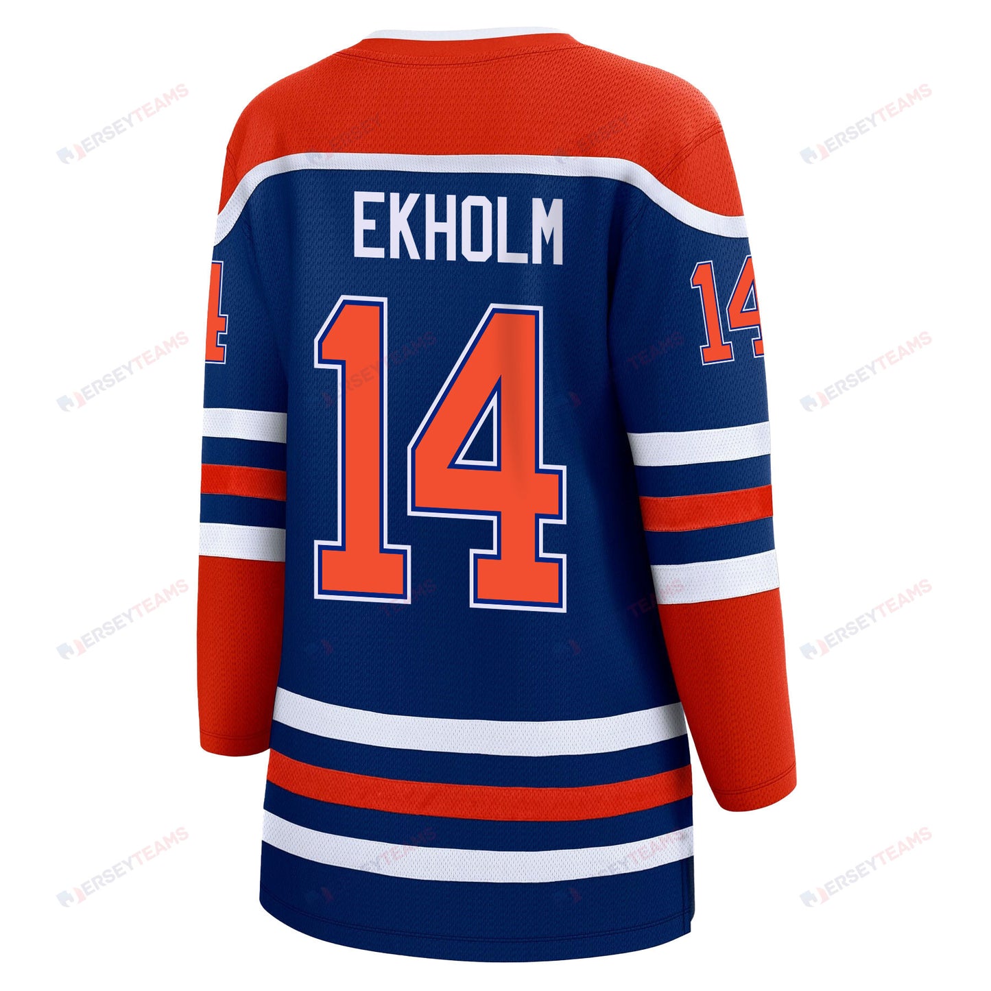 Mattias Ekholm 14 Edmonton Oilers 2024 STANLEY CUP Final Women's Home Jersey - Royal