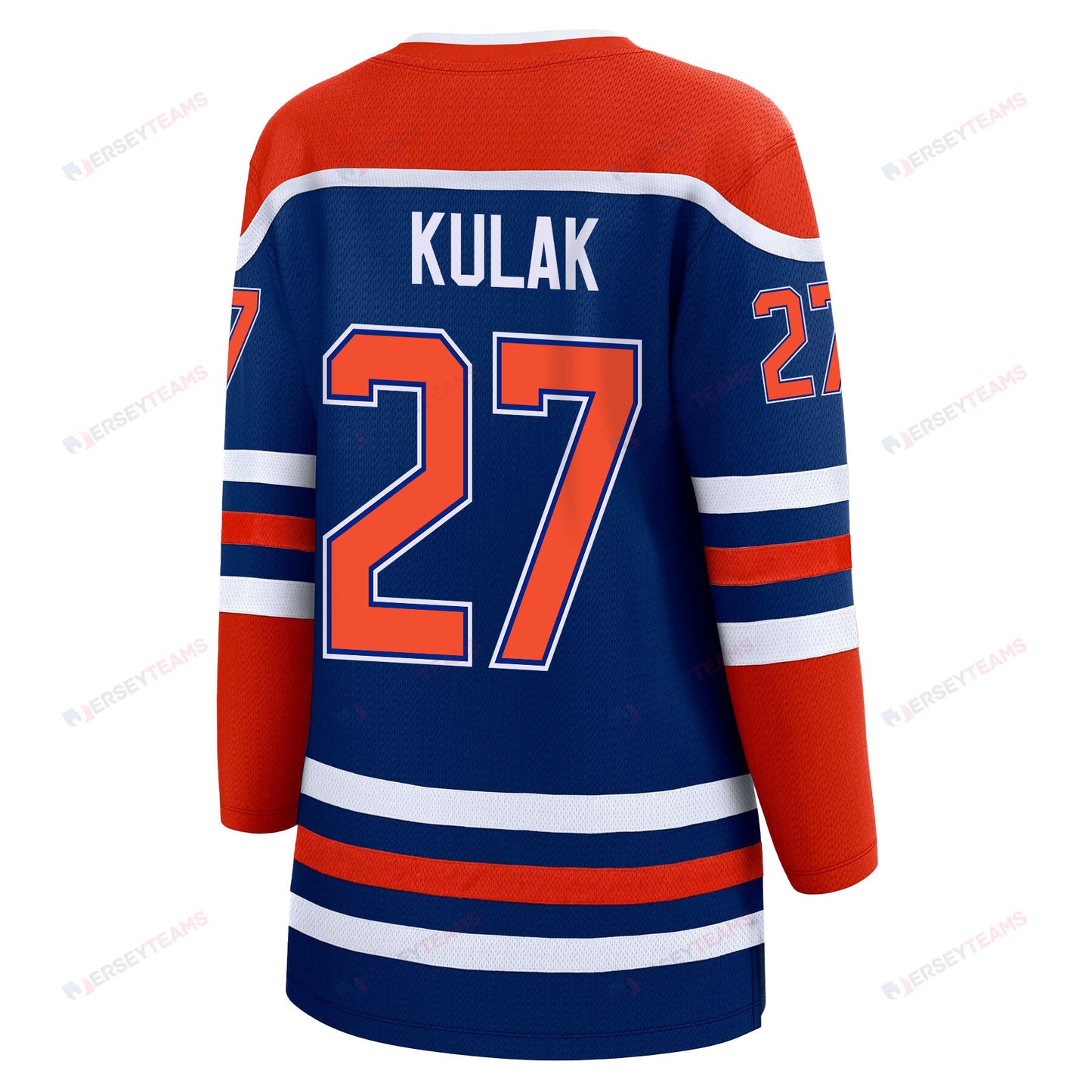 Brett Kulak 27 Edmonton Oilers 2024 STANLEY CUP Final Women's Home Jersey - Royal