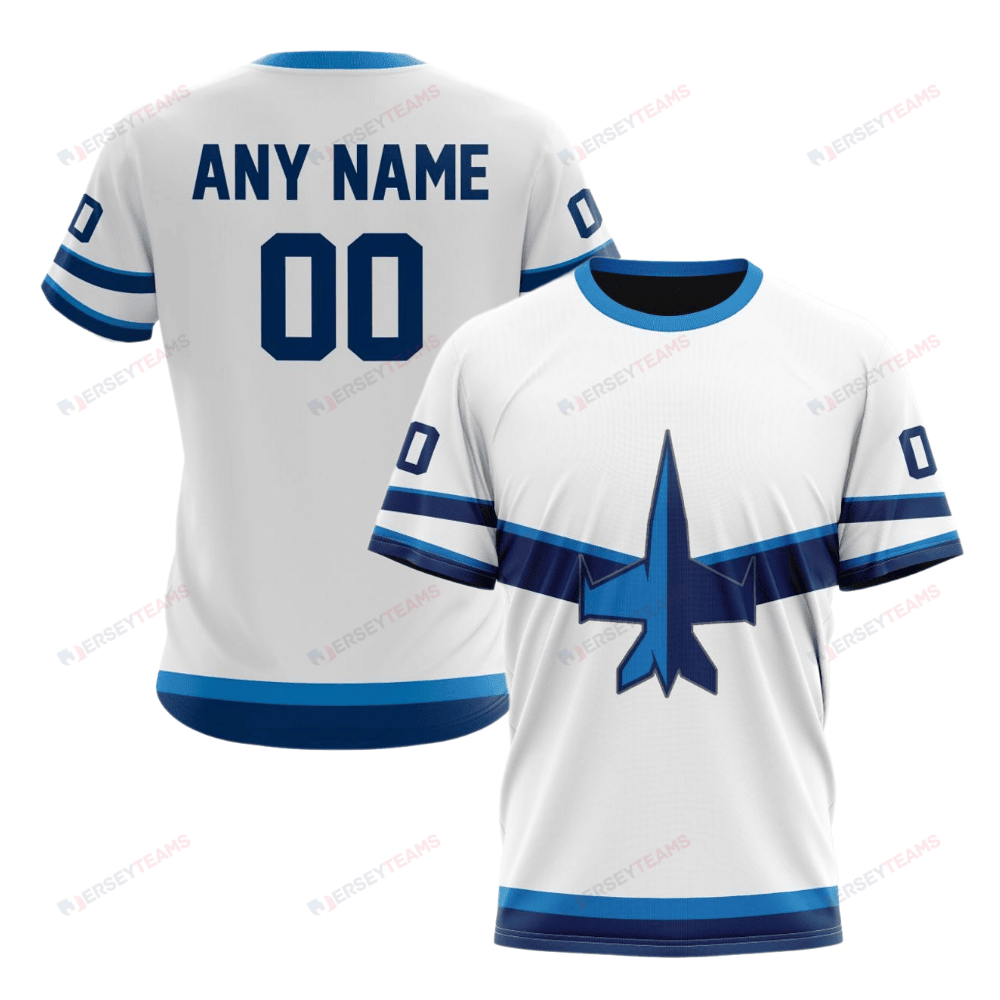 Winnipeg Jets Special Whiteout Design Custom AOP T-Shirt - White