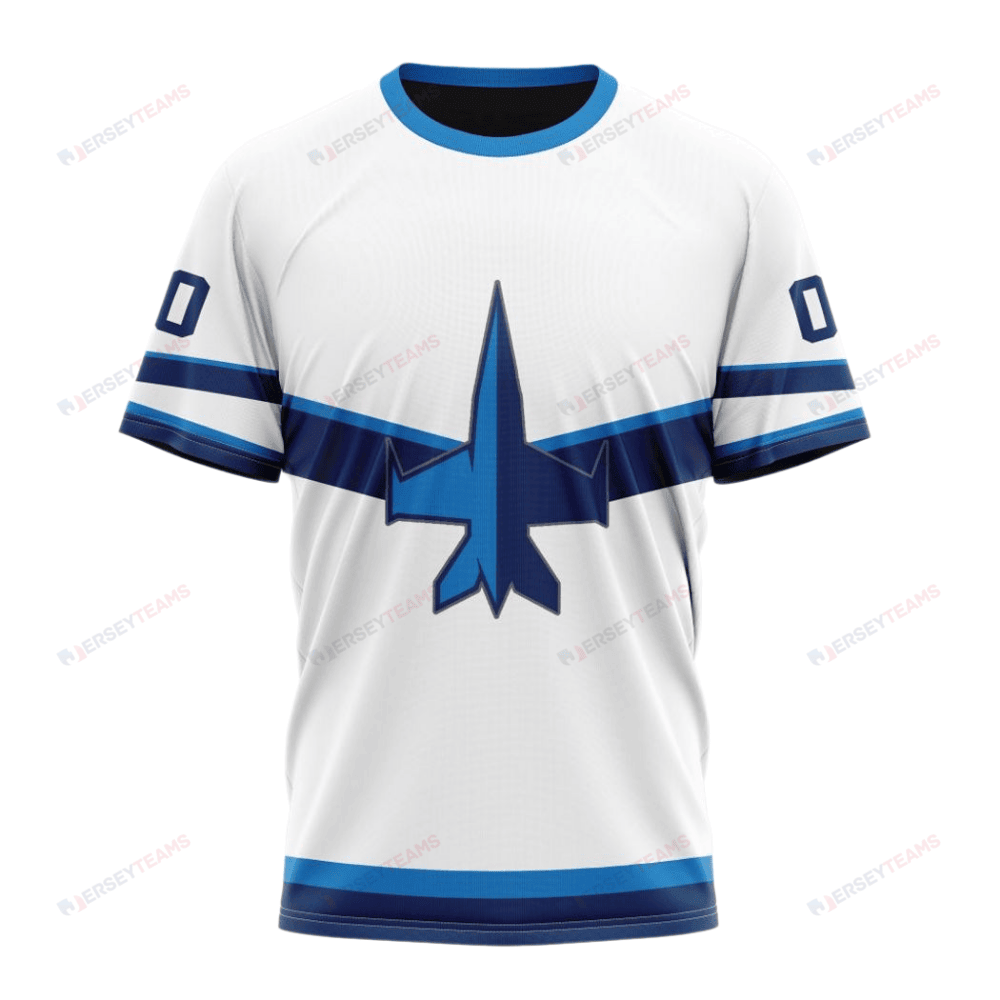 Winnipeg Jets Special Whiteout Design Custom AOP T-Shirt - White