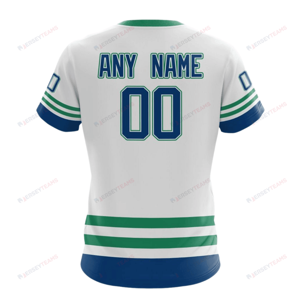 Vancouver Canucks Special Whiteout Design Custom AOP T-Shirt - White