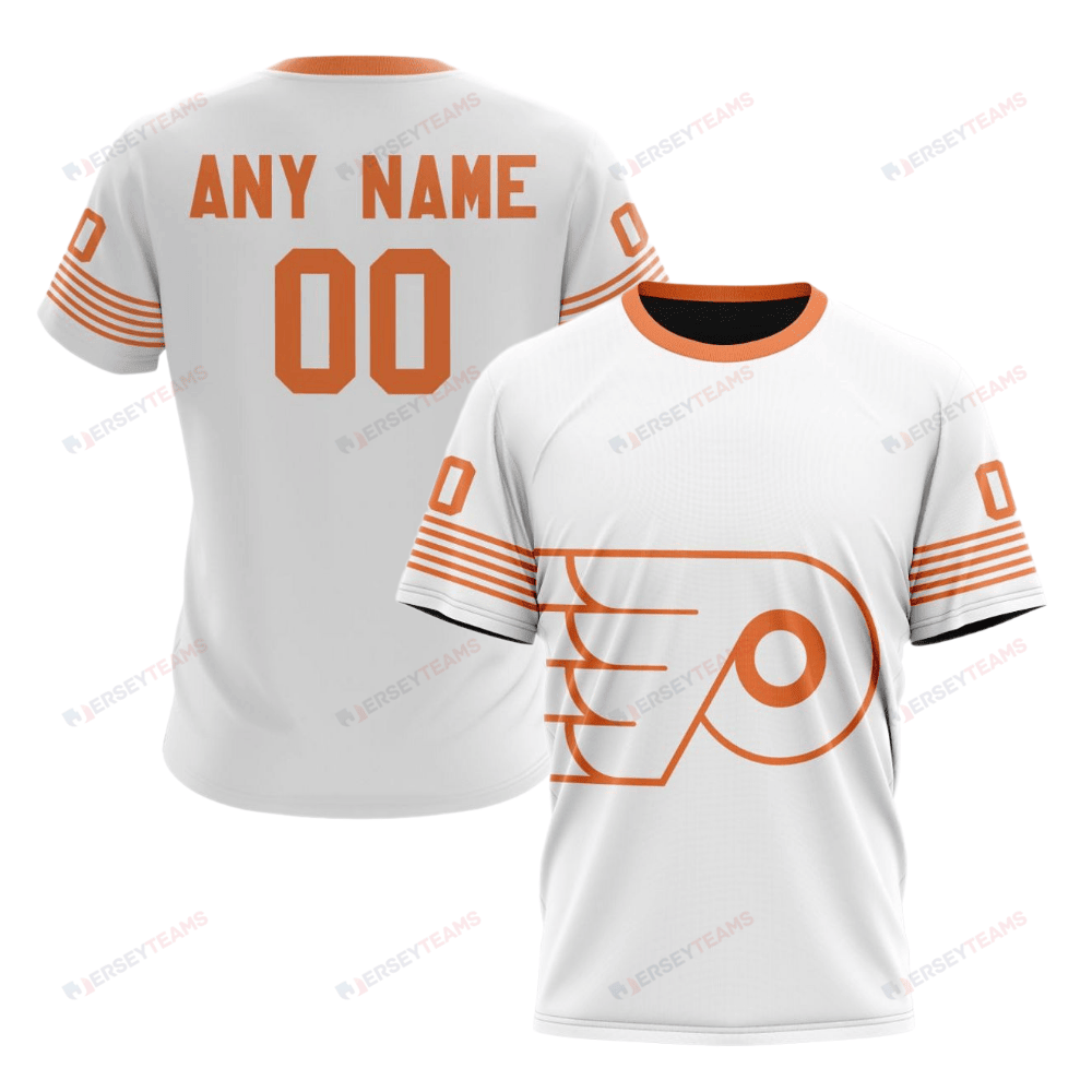 Philadelphia Flyers Special Whiteout Design Custom AOP T-Shirt - White