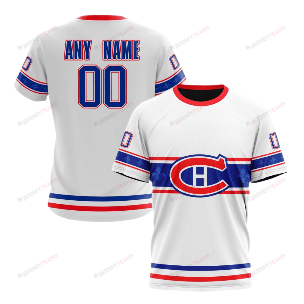 Montreal Canadiens Special Whiteout Design Custom AOP T-Shirt - White