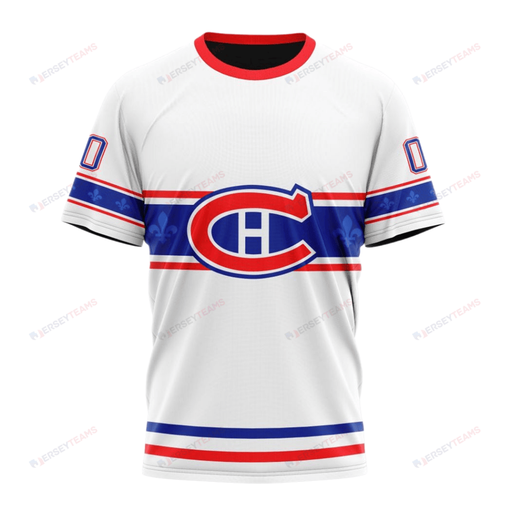Montreal Canadiens Special Whiteout Design Custom AOP T-Shirt - White