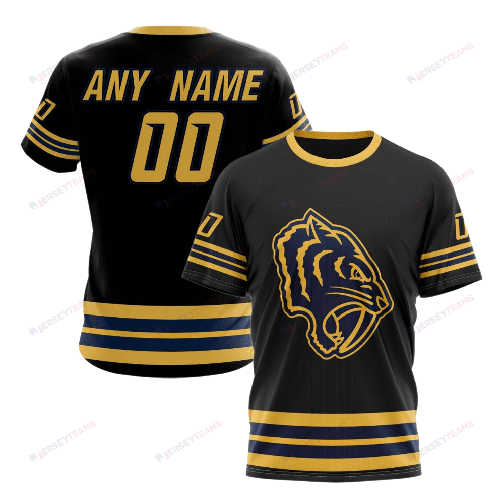 Nashville Predators Special Blackout Design Custom AOP T-Shirt - Black