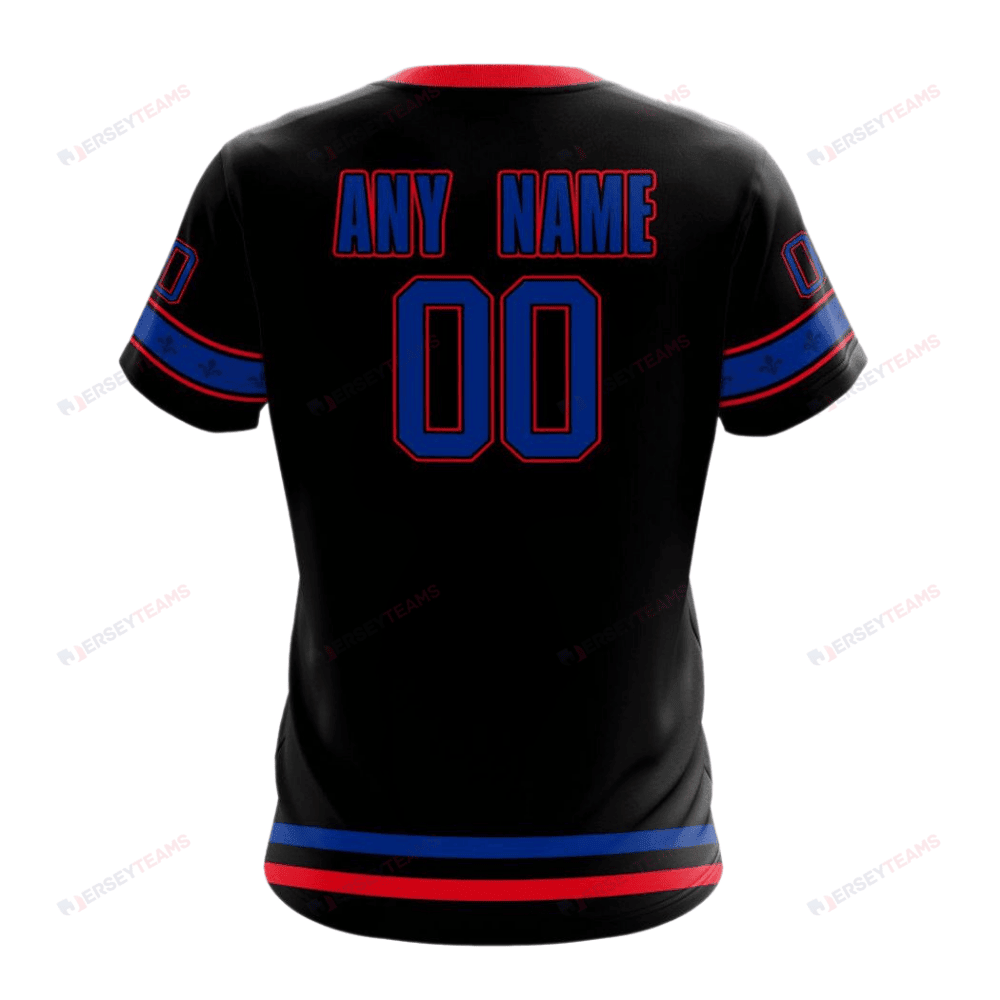 Montreal Canadiens Special Blackout Design Custom AOP T-Shirt - Black