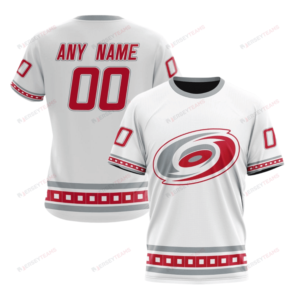 Carolina Hurricanes Special Whiteout Custom AOP T-Shirt - White