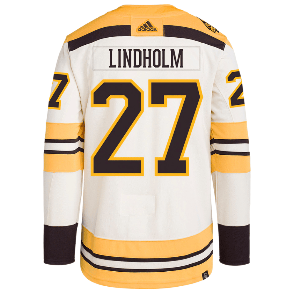 Hampus Lindholm 27 Boston Bruins 100th Anniversary Primegreen Third Men Jersey - Cream