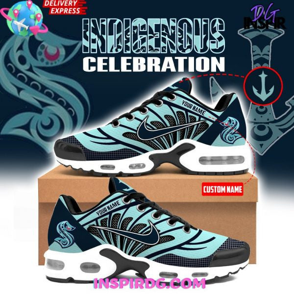Seattle Kraken Indigenous Peoples Night Custom Name TN Shoes Sneakers For Men And Women