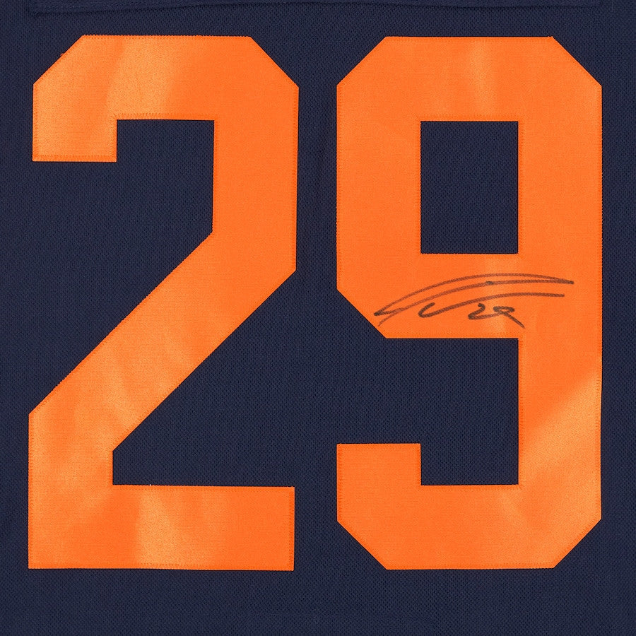 Leon Draisaitl 29 Signed Edmonton Oilers Autographed Alternate Jersey - Navy