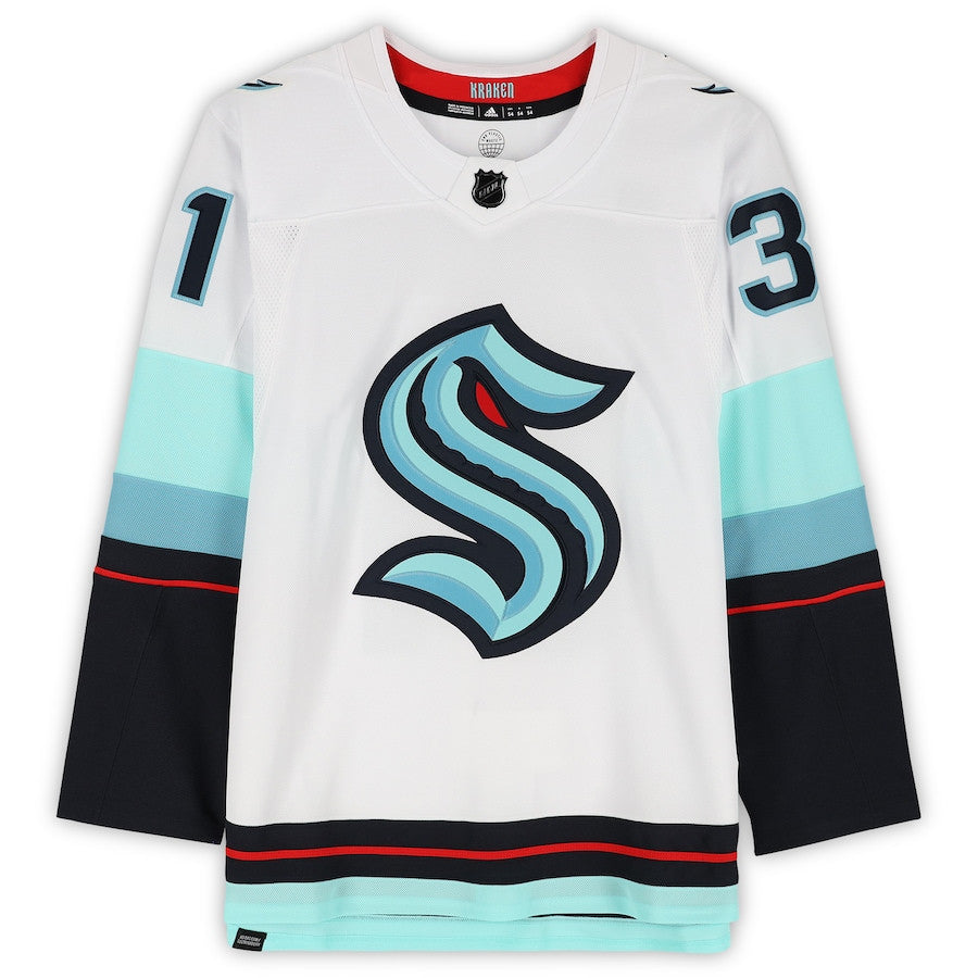 Philipp Grubauer 31 Signed Seattle Kraken Autographed Jersey - White