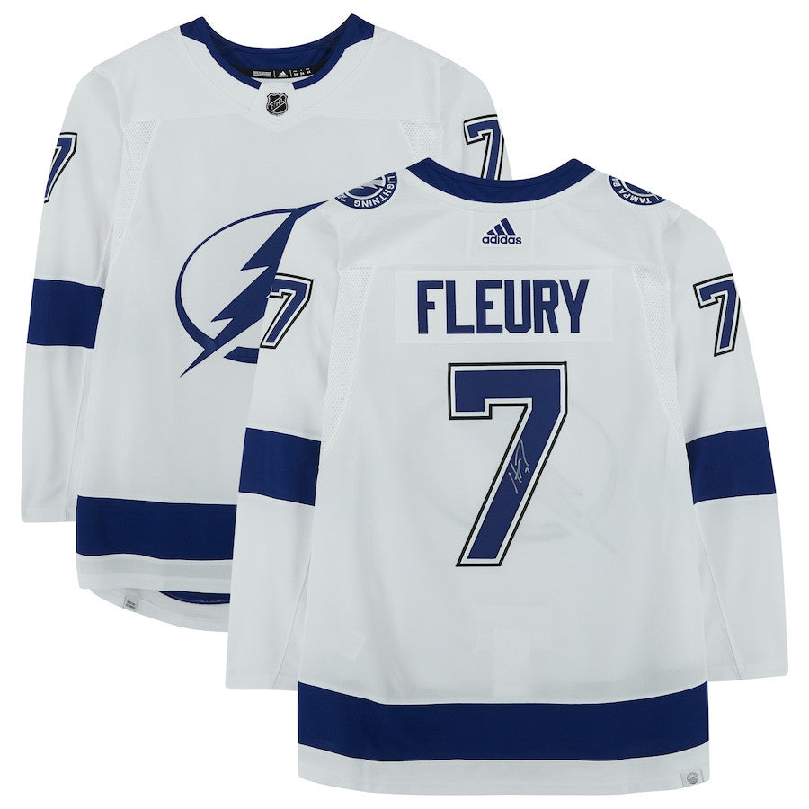 Haydn Fleury 7 Signed Tampa Bay Lightning Autographed Jersey - White