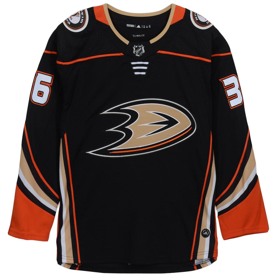 John Gibson 36 Signed Anaheim Ducks Autographed Jersey - Black
