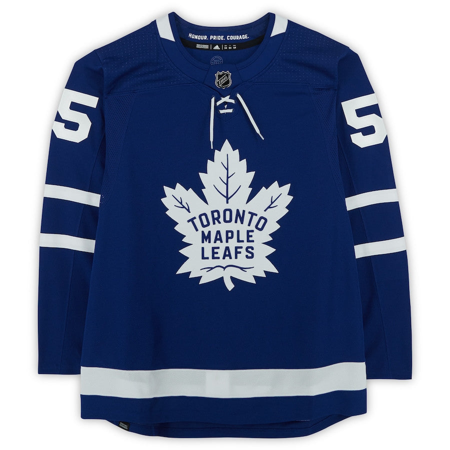 Mark Giordano 55 Signed Toronto Maple Leafs Autographed Jersey - Blue
