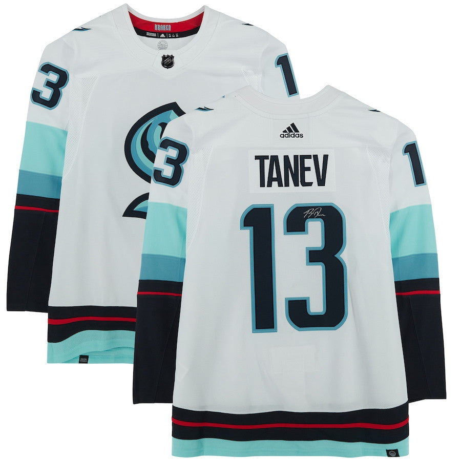 Brandon Tanev 13 Signed Seattle Kraken Autographed Jersey - White