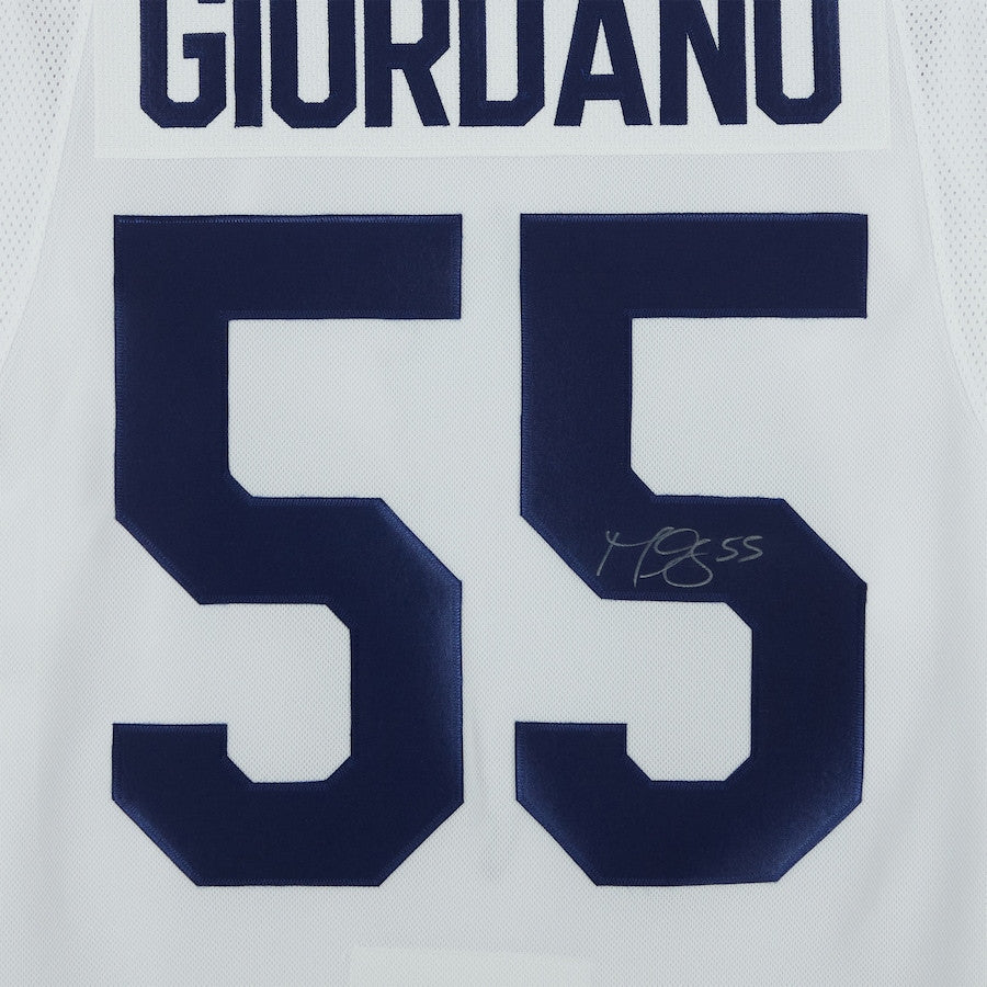 Mark Giordano 55 Signed Toronto Maple Leafs Autographed Jersey - White