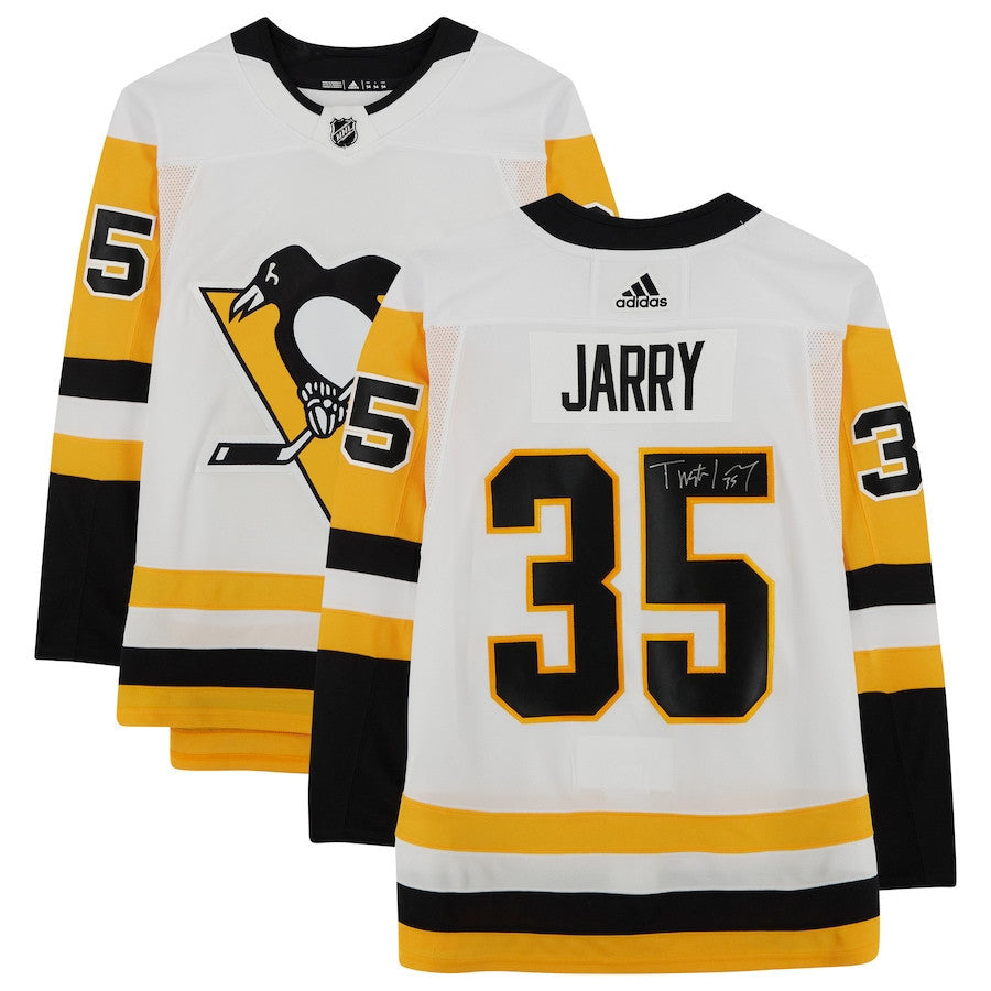 Tristan Jarry 25 Signed Pittsburgh Penguins Autographed Jersey - White