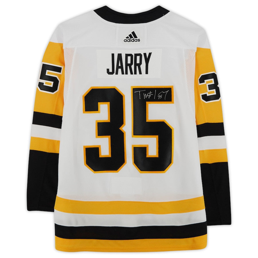 Tristan Jarry 25 Signed Pittsburgh Penguins Autographed Jersey - White