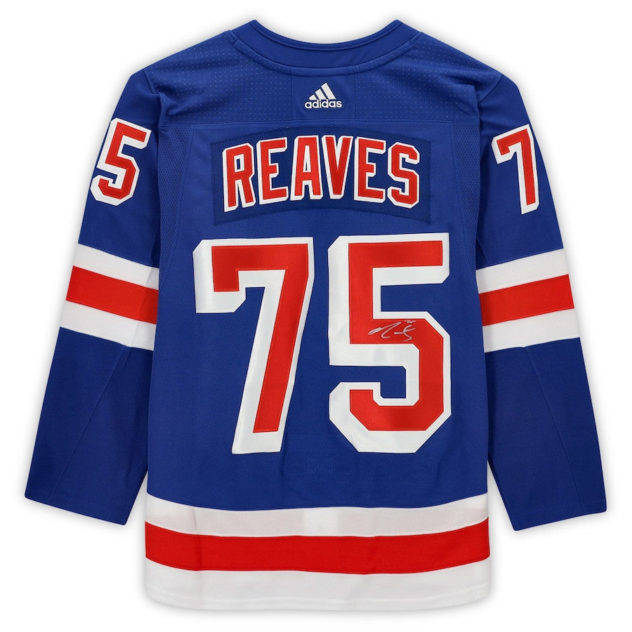 Ryan Reaves 75 Signed New York Rangers Autographed Jersey - Blue