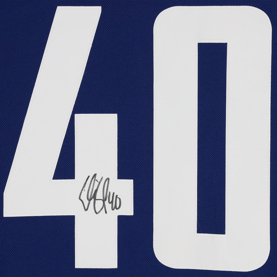 Elias Pettersson 40 Signed Vancouver Canucks Autographed Jersey - Blue