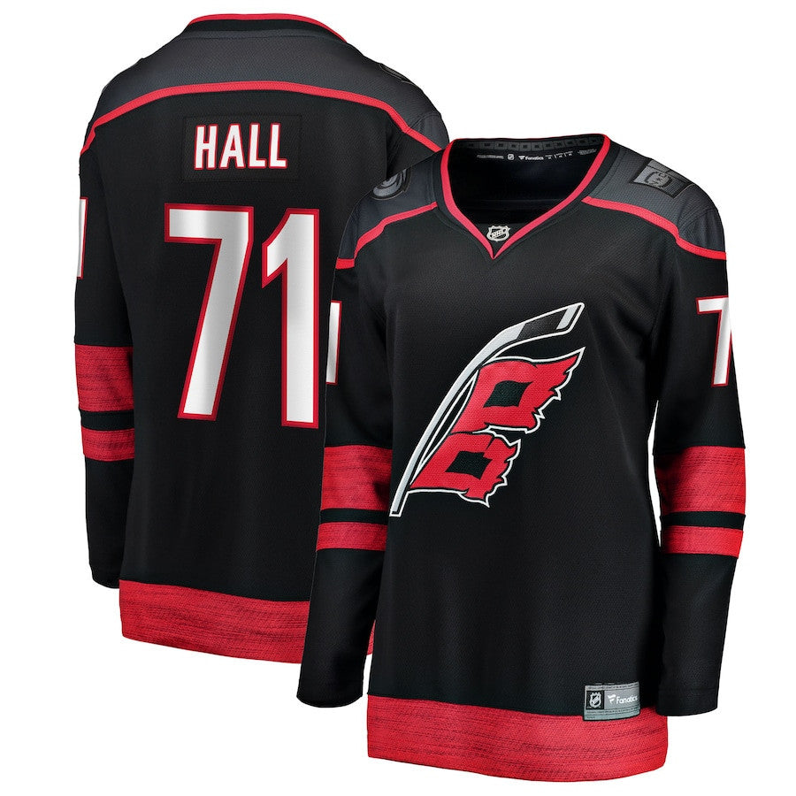 Taylor Hall 71 Carolina Hurricanes Women's Home Breakaway Player Jersey - Black